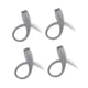 thumbnail image 2 of 4 extensiones de cabello con clip para mujer, con orejas teñidas, de un solo color Gris, 2 of 9