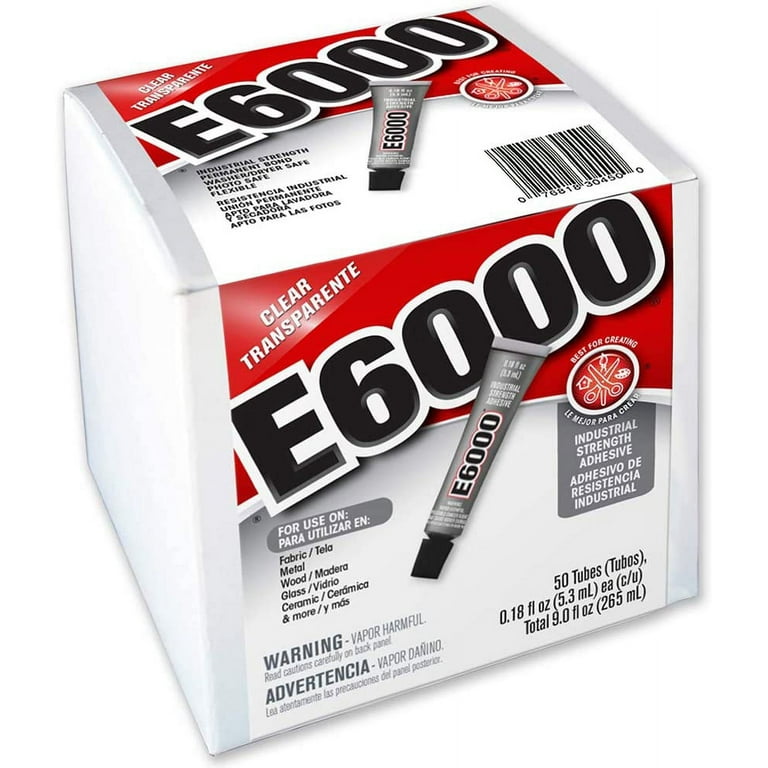 E6000 230450 Craft Adhesive, 0.18 fl oz, 50 Piece Box 