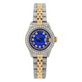 thumbnail image 1 of Pre-Owned Rolex Lady-Datejust 69173 26mm Blue Diamond Dial Two-Tone Bracelet Watch (1.05 CT Aftermarket Diamonds), 1 of 2