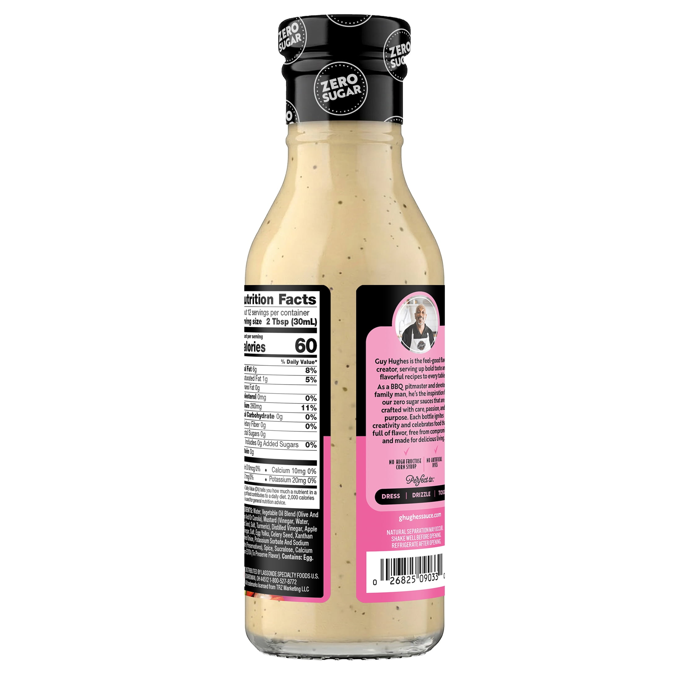 G Hughes Zero Sugar Sweet Vinaigrette, 12 fl oz