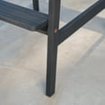 thumbnail image 3 of Carla Outdoor Acacia Wood Adirondack Barstools, Set of 2, Dark Grey, 3 of 5