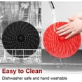 thumbnail image 3 of Reusable Air Fryer Liners with Raised Silicone | Patented Product | BPA Free Non-Stick Silicone Air Fryer Mats | Air Fryer Silicone Tray Accessories | 2 Size Options \u2013 8 Inch Round, 3 of 7