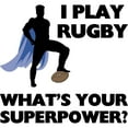 thumbnail image 3 of CafePress - Rugby Superhero Men's Light Pajamas - Men's Light Loose Fit Cotton Pajama Set, 3 of 7