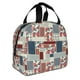 thumbnail image 2 of Disketp Patchwork In Country Style Bolsa Térmica para Almuerzo para Hombre y Mujer, Ideal para Trabajo, Senderismo y Picnic, 2 of 8