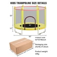 thumbnail image 4 of Telawah 55" Trampoline for Kids with Safety Enclosure Net Indoor/Outdoor, 4 of 6