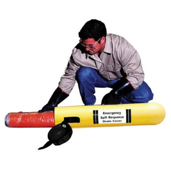 UltraTech 7'' X 39'' Ultra-Drain Seal Wall Mount Yellow Polyethylene Wall Mount Case For 36'' X 36'', 36'' X 58'' And 30'' Dia Drain Seals