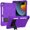 Purple, variant on TECH CIRCLE Case for iPad 10.2" (9th/8th/7th Generation, 2021/2020/2019) - Heavy Duty Protection Shockproof Case with [Sturdy Stand / Shoulder Strap] Protective Cute Rugged Cover for Kids (Black)