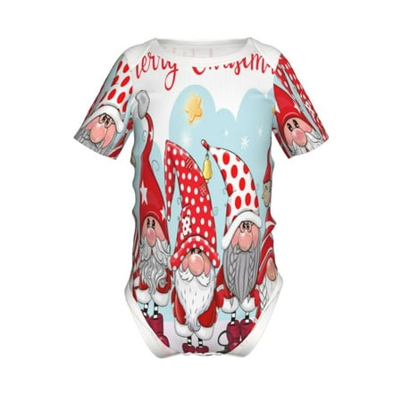 

Gaeub Christmas Print Infant Climbing Onesie Toddler Outfit Newborn Baby Bodysuit Baby Boy Girl Clothes -6 Months