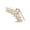 A002- Clear (Style B), variant on Claw, Lily of The Valley Claw, Dangling Pearl Claw, Gold Tone Claw, 4.5X2X1 Inch Floral Rhinestone Decorated Sturdy Non-Slip Clip for Thick and Thin Styling