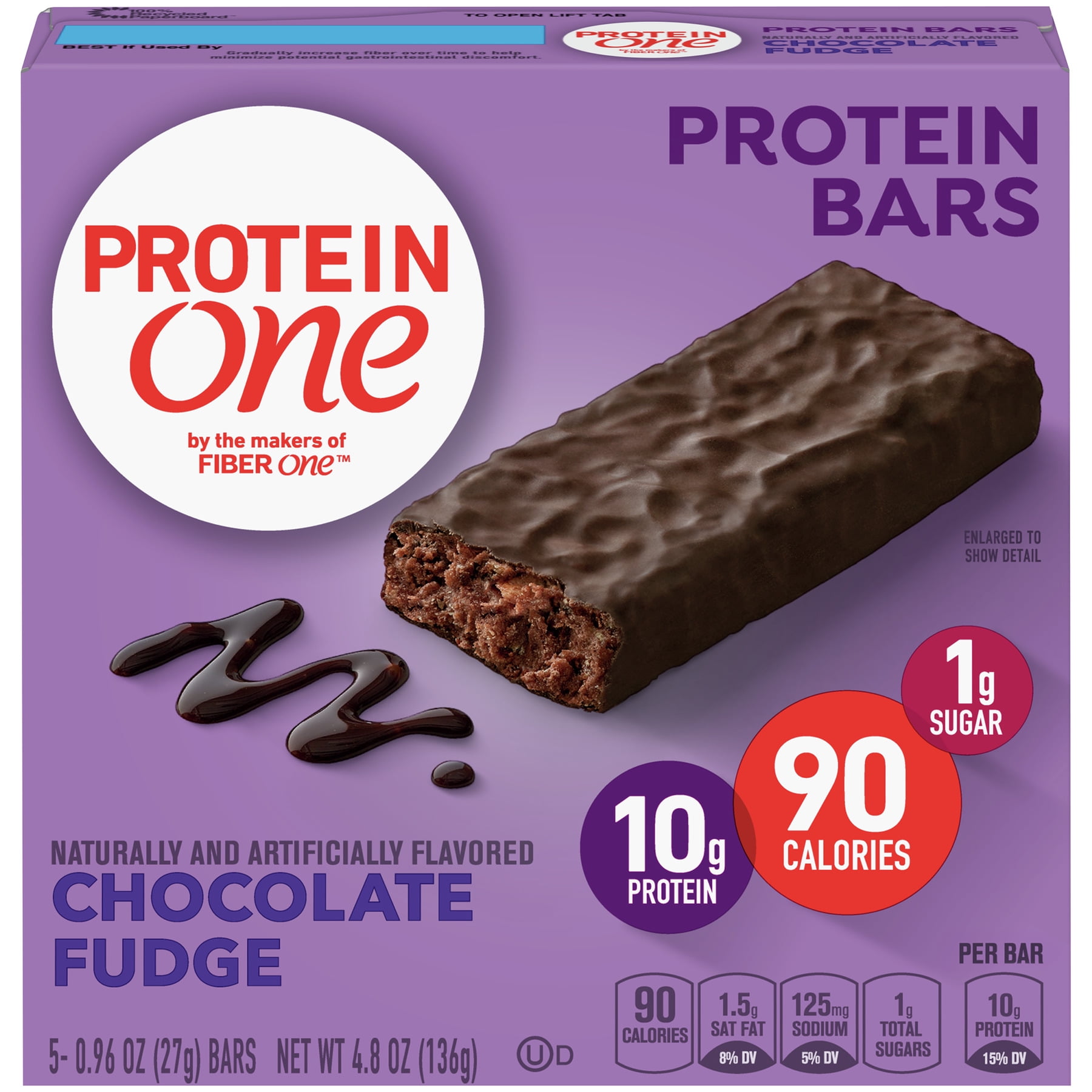 Protein One 90 Calorie Chocolate Fudge Protein Bars 5 ct, 4.8oz