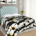 thumbnail image 5 of Penguin Blanket, 30"x40" Flannel Cute Penguins Themed Stuffed Animal Throw, Soft Nap Throw Blanket for Home Boys Girls Women Penguin Lovers Gifts, 5 of 6