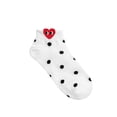thumbnail image 4 of Women's Ankle Socks 5 Pair Set – Combed Cotton, Heart Design (Made in Korea), 4 of 10