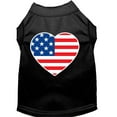 thumbnail image 4 of Pet Dog  Cat Shirt Screen Printed, "American Flag Heart", 4 of 10