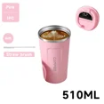 thumbnail image 3 of 304 Stainless Steel Coffee Cup Mug With Lid Insulated Coffee Mug Double Wall Coffee Tumbler With Handle Heat-resistant Drinkware, 3 of 5