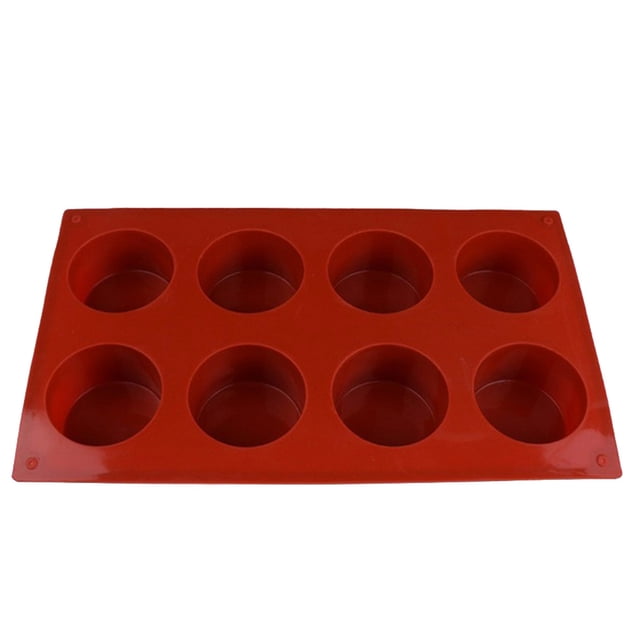 Billuyoard Feiping 8 ranuras silicona DIY pastel molde hecho a mano jabón molde DIY pastel cocina hornear decoración accesorios herramienta Juegos de accesorios de baño Billuyoard JJ17592-00
