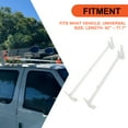 thumbnail image 4 of Kojem Adjustable Roof Rack for 1999-2007 Chevy Express GMC Savana Ford E-Series 700 Lb White for Ladder Cargo, 4 of 17