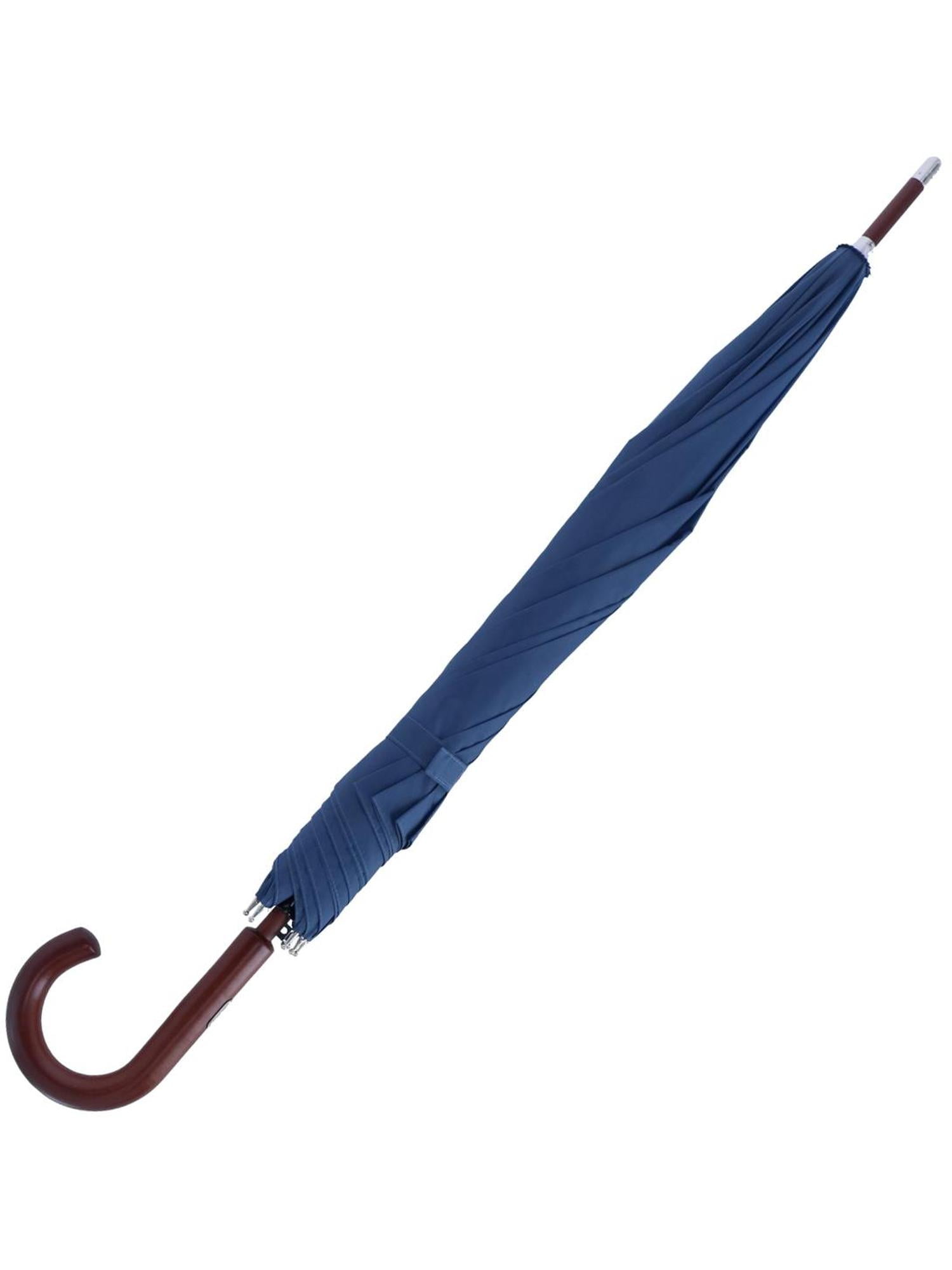 totes Auto Open Wooden Stick Umbrella,  Steele Blue,  One Size