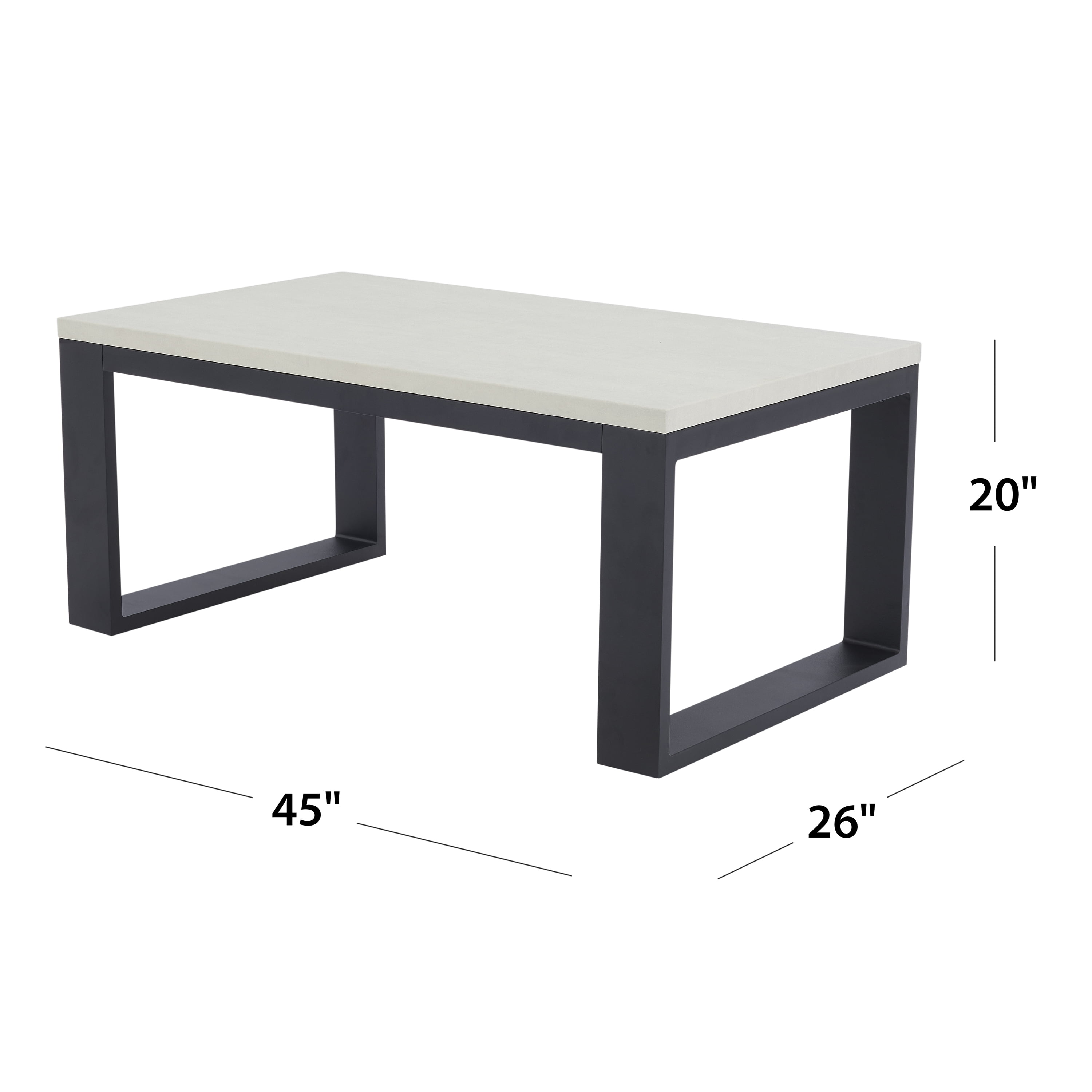 Better Homes & Gardens Ventura Outdoor Steel Patio Coffee Table
