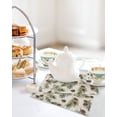 thumbnail image 4 of Sage Green Christmas Kitchen Dish Towels for Drying Dishes Set of 2, Rustic Pine Cones Xmas Botanical Waffle Weave Microfiber Hand Tea Bathroom Towels Quick Dry & Absorbent Towel 12x12, 4 of 7