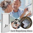 thumbnail image 4 of Credit Card Led Magnifier loupe with light Leather-Case magnifying glass Utility N1Z8, 4 of 5