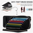 thumbnail image 3 of Compatible Samsung Galaxy Z Flip 5 Case Wallet with Card Holder,Shockproof Leather Detachable Crossbody Lanyard Case for Samsung Z Flip 5 Wallet Case Purse,Galaxy Z Flip 5 Case for Women Black, 3 of 14
