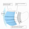 thumbnail image 4 of Mascarilla protectora desechable de 3 capas para niños*azul, 4 of 5