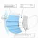 thumbnail image 4 of Mascarilla protectora desechable de 3 capas para niños*azul, 4 of 5
