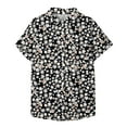 thumbnail image 7 of Button Down Shirt Women Cotton Short Sleeve Blouses V Neck Collared Button Up Summer Beach Tops, 7 of 7