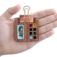 thumbnail image 4 of 2X 8 Grid Portable Sketchbook Palette, Wooden Colour Palette Box, Mini Travel Paint Tray Box with A Clip (Without Paint), 4 of 7