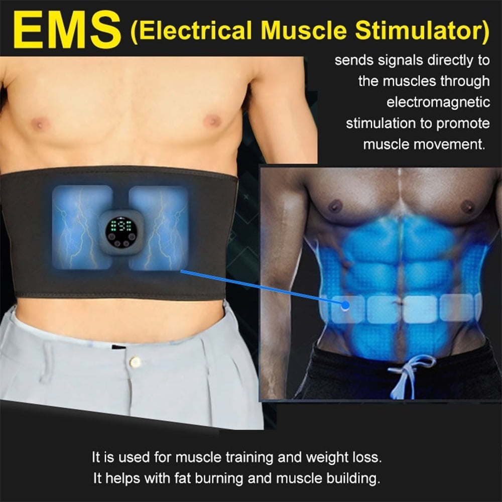 EMS Muscle Stimulator Abdominal Training Electric Body Weight Loss Dev