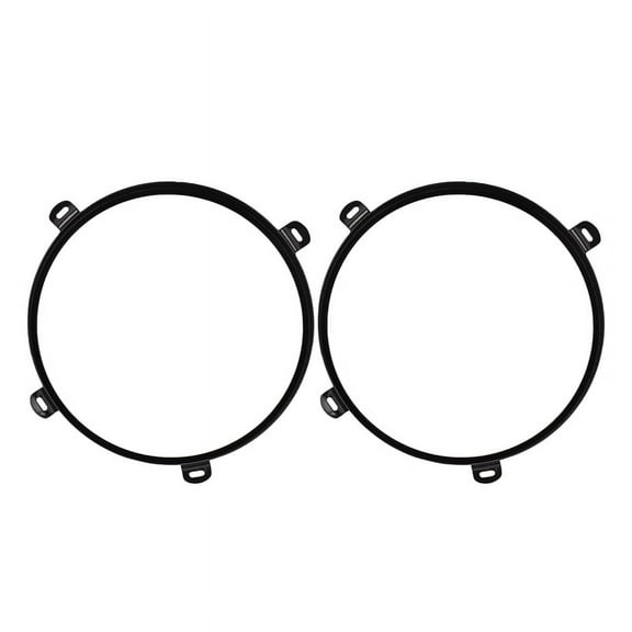 2Pcs for Jk Tj 07-17 7-Inch Led Headlight Round Ring Mounting Bracket for Headlight Mounting Lamp Holders Black