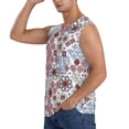 thumbnail image 3 of Pofeuu Abstract Floral Print Men's Muscle T-Shirt, Sleeveless, Muscle Tank, Classic Muscle Tee Top For Men Casual Sleeveless Muscle T-Shirt Trendy Clothes-3X-Large, 3 of 7