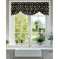 thumbnail image 2 of Cow Head Tie Up Valances Curtain, Cactus Sun Moon Kitchen Valances for Windows Decor, Rod Pocket Short Curtains Set for Bedroom/Bathroom, 42"x12", 2 of 9
