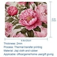 thumbnail image 5 of Peony Square Desk Mat Mouse Mat Mouse Pad, 8.3x9.8 Inch, Non-Slip Rubber Bottom, Printed, Suitable for Office and Gaming, 5 of 6