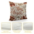 thumbnail image 4 of MLJA Christmas Pillow Covers Xmas Theme Vintage Berry Holly Leaves Happy New Year Pack of Cushion Couch Decorative washble Soft Pillow Covers Living Room Bedroom Dorm,White red,, 4 of 5