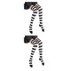 thumbnail image 2 of Jumpingount Medias Pantimedias Calcetines altos iris Muslo Juego de rol Fiesta Mascarada Type1 NO1, 2 of 6