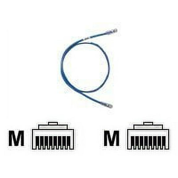 Panduit Cat.6 Utp Patch Cord - Rj-45 Male Network - Rj-45 Male Network - 1ft - Blue, Clear (utpsp1buy)
