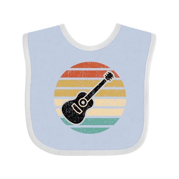 Inktastic Guitar Music for Guitarist Musician Boys or Girls Baby Bib