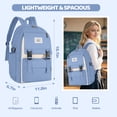 thumbnail image 2 of Gynky School Backpack High School Bookbag Durable Large Capacity Lightweight Daypack for College Students Travel Daypack, 2 of 6