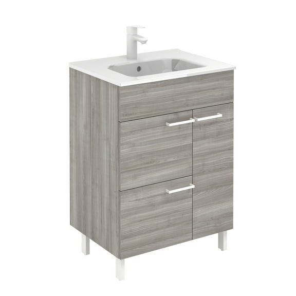 Ws Bath Collections Elegance 60 Set Elegance 24" Free Standing Single Basin Vanity Set -