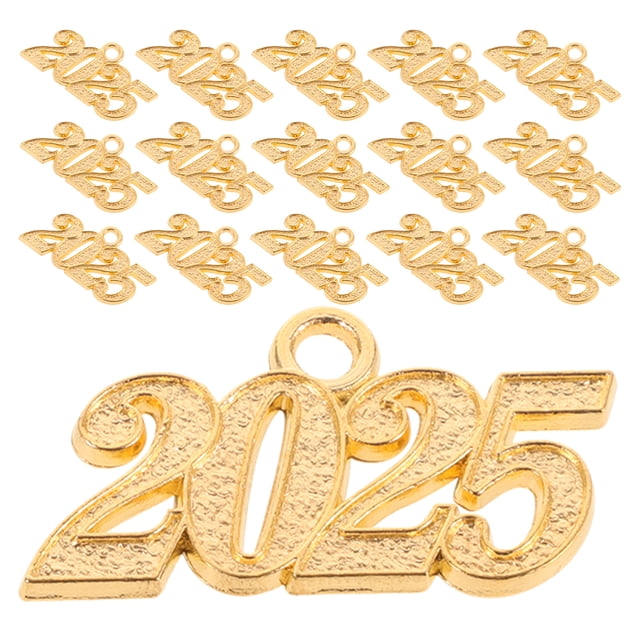 20pcs DIY 2025 Charms Jewelry 2025 Charm Metal Charms Jewelry Making Pendant for Crafting