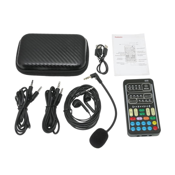 I9 Voice Changer Live Sound Card   Microphone   Headphones