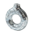 thumbnail image 2 of ddioayh Decorative Vase Mirror Donut with Reflective Mirror Tiles Modern Glam Centerpiece for Home Office Party Artificial Flower Arrangement Decor, 2 of 7