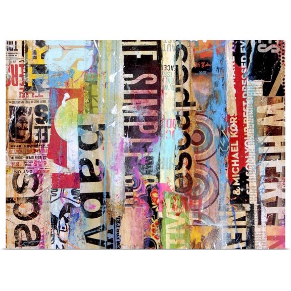 Great BIG Canvas | Rolled Erin Ashley Poster Print entitled Metro Mix 21 II