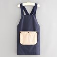 thumbnail image 5 of No-Tie Cross Back Chef Apron with 2 Removable Towel Pockets Cross-Back Kitchen Apron Comfortable Easy To Clean for Men & Women Cooking Baking Grilling BBQ (Blue), 5 of 10