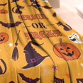 thumbnail image 3 of Halloween Trick or Treat Witchy Elements Blanket,Comfortable Soft Lamb Wool Throw Blanket,All Season,Warm Lightweight Blankets for Sofa Bed Couch Living Room Chair,40"x50", 3 of 4