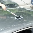 thumbnail image 7 of SZDUDU Windshield Cleaner, Car Windshield Cleaning Tool Inside with 2 Reusable and Washable Microfiber Pads and Extendable Handle Auto Glass Wiper Kit, Gray, 7 of 7