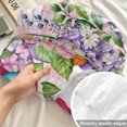 thumbnail image 4 of Full Size Fitted Sheet Set - Blue Purple Gnomes 3 Piece Bedding Sets 16" Deep Pocket Fitted Sheet with 2 Pillowcases Spring Hydrangea Flower Leaf Pink Plaid Brushed Microfiber Hotel Luxury Bed Sheets, 4 of 9