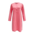 thumbnail image 4 of 2025 Robes d'Été Confortables et Amples pour Femme, Couleur Unie, Manches Courtes, Robe d'Été pour Femme, Robe Longue, 4 of 5