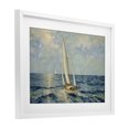 thumbnail image 2 of Stupell Industries Traditional Sailing Yacht on Blue Sea White Framed Print Under Glass, 23 x 17, by Angie Hawke, 2 of 8